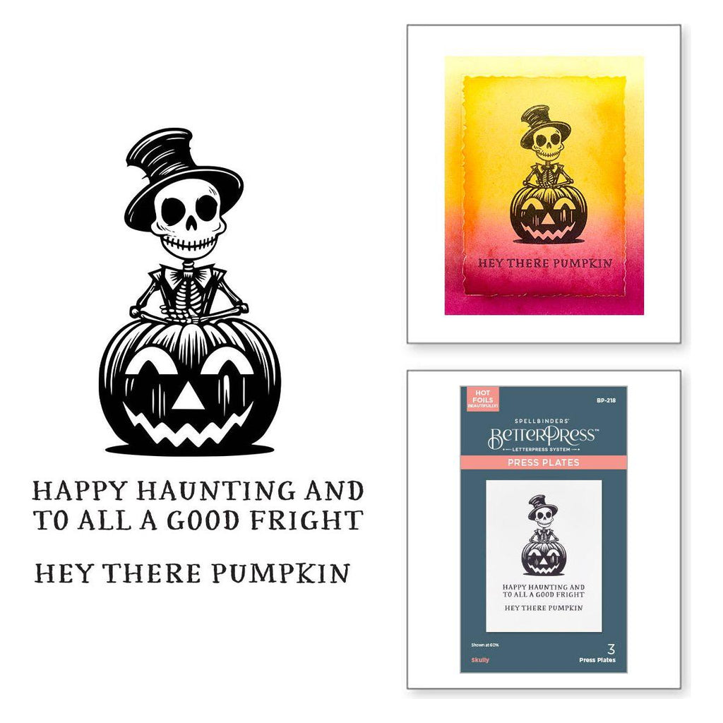 Spellbinders Skully Press Plates bp-218