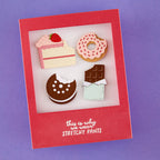 Spellbinders Snack Goals I Want It All Stamp and Die Set bd-1153 this is why i wear stretchy pants dessert card