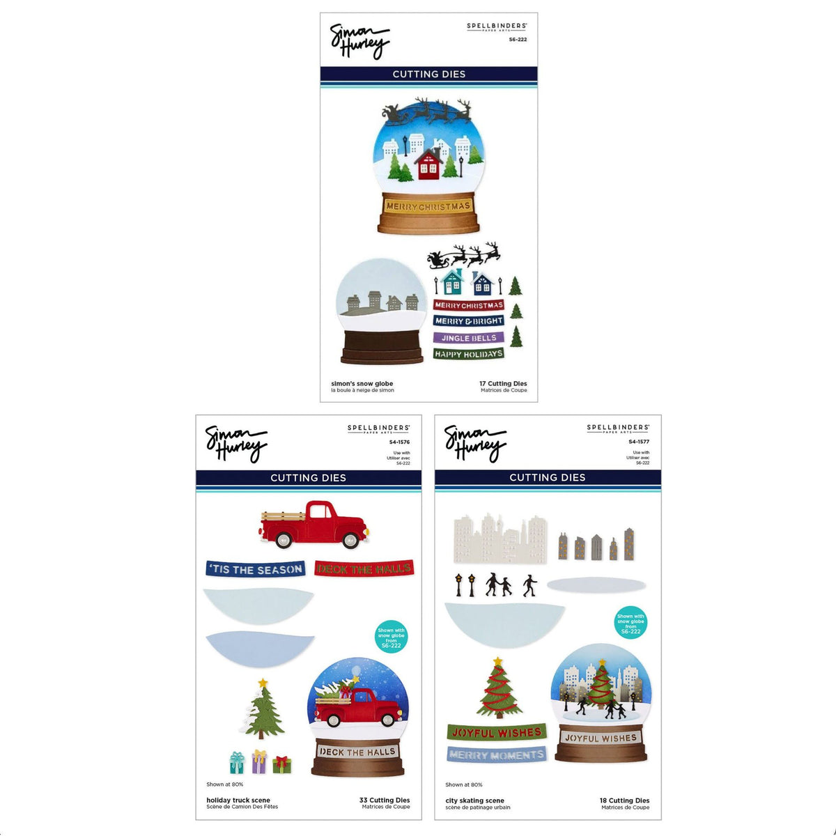 Spellbinders Snow Globe and Scenes Die Bundle