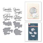 Spellbinders Sparkle On Sentiments Press Plate and Die Set bp-207