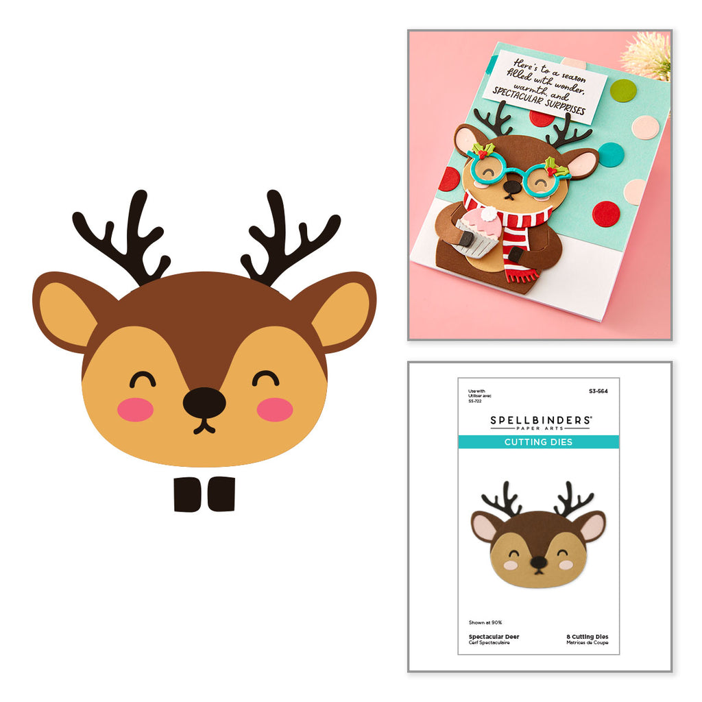 Spellbinders Spectacular Deer Etched Dies s3-564a