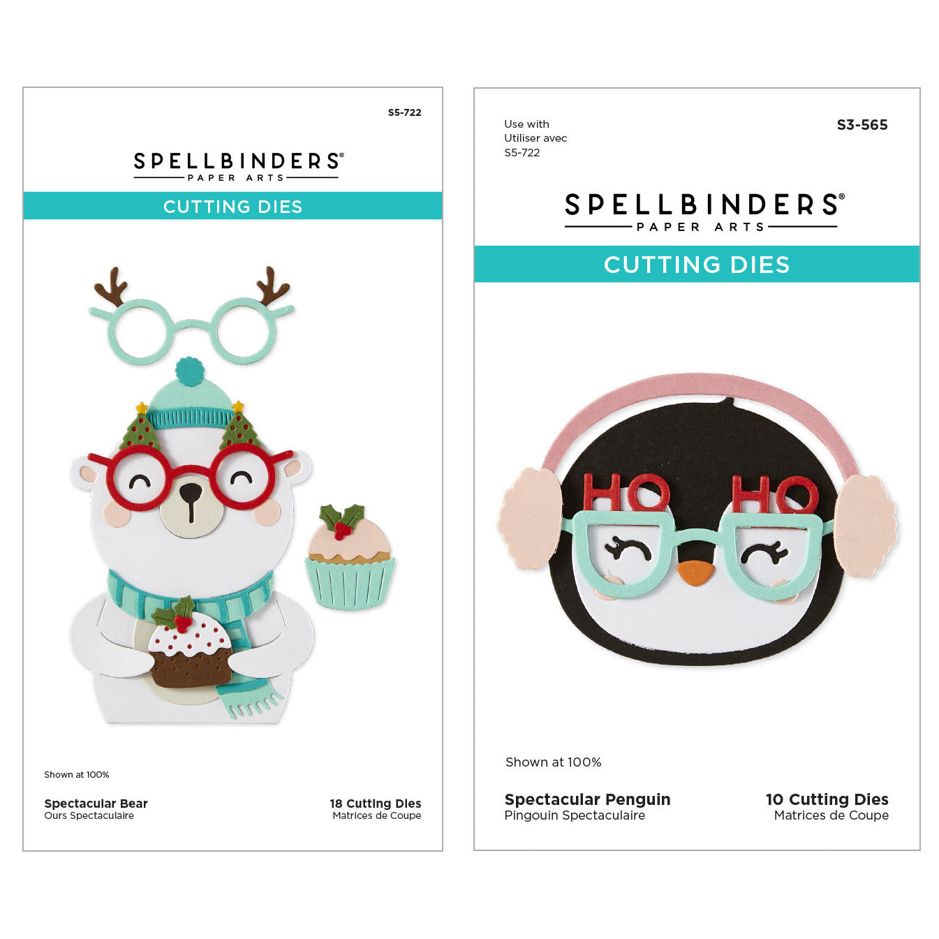 Spellbinders Spectacular Penguin and Bear Body Die Bundle