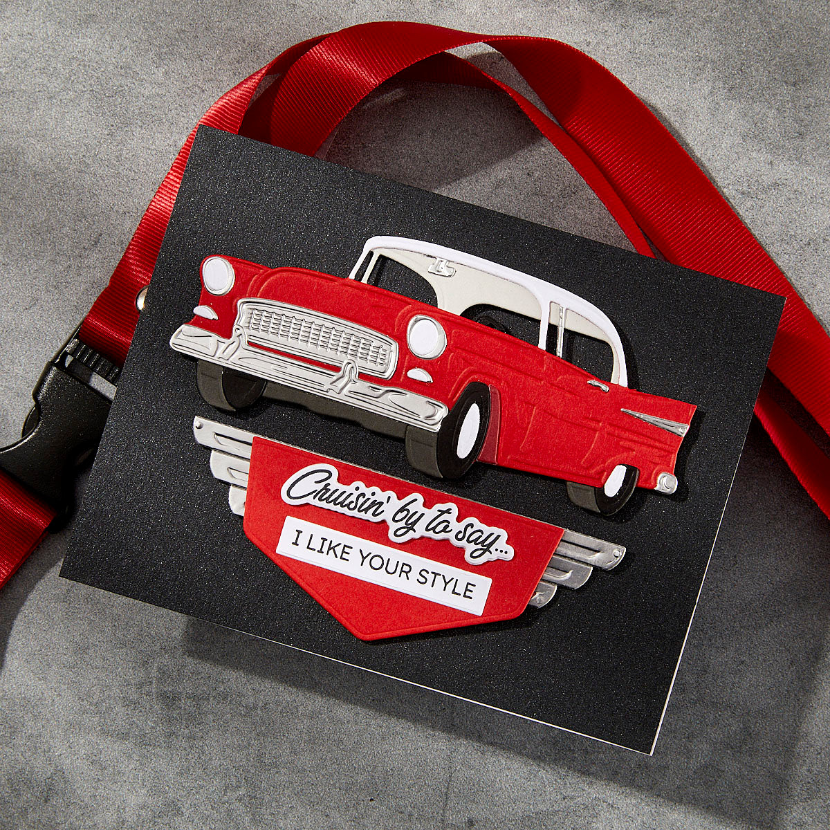 Spellbinders Speedometer and Cruisin By Sentiments Stamp and Die Bundle like your style