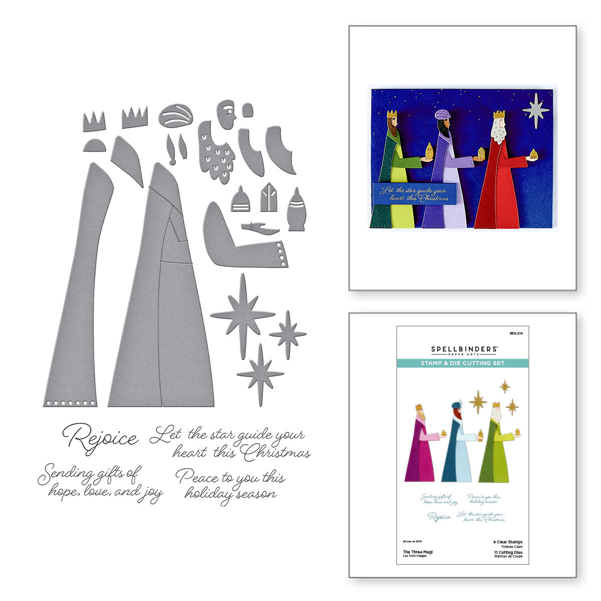 Spellbinders Spellbinders The Three Magi Stamp and Die Set sds-214