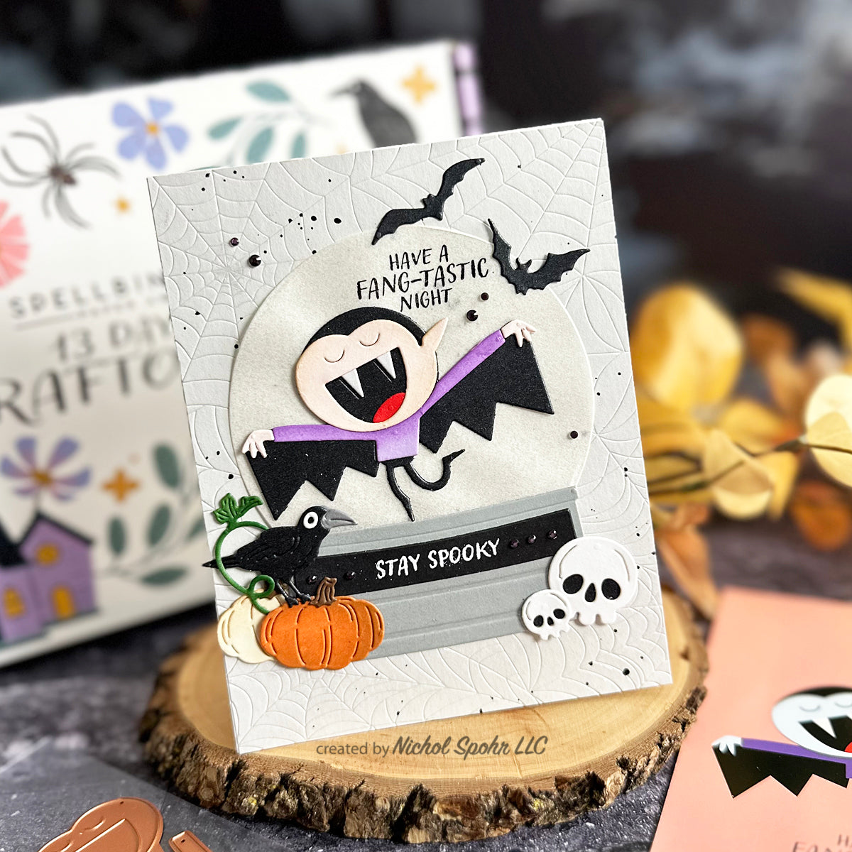 Spellbinders Spider Web Background Press Plate BP-080 vampire | color-code:ALT03