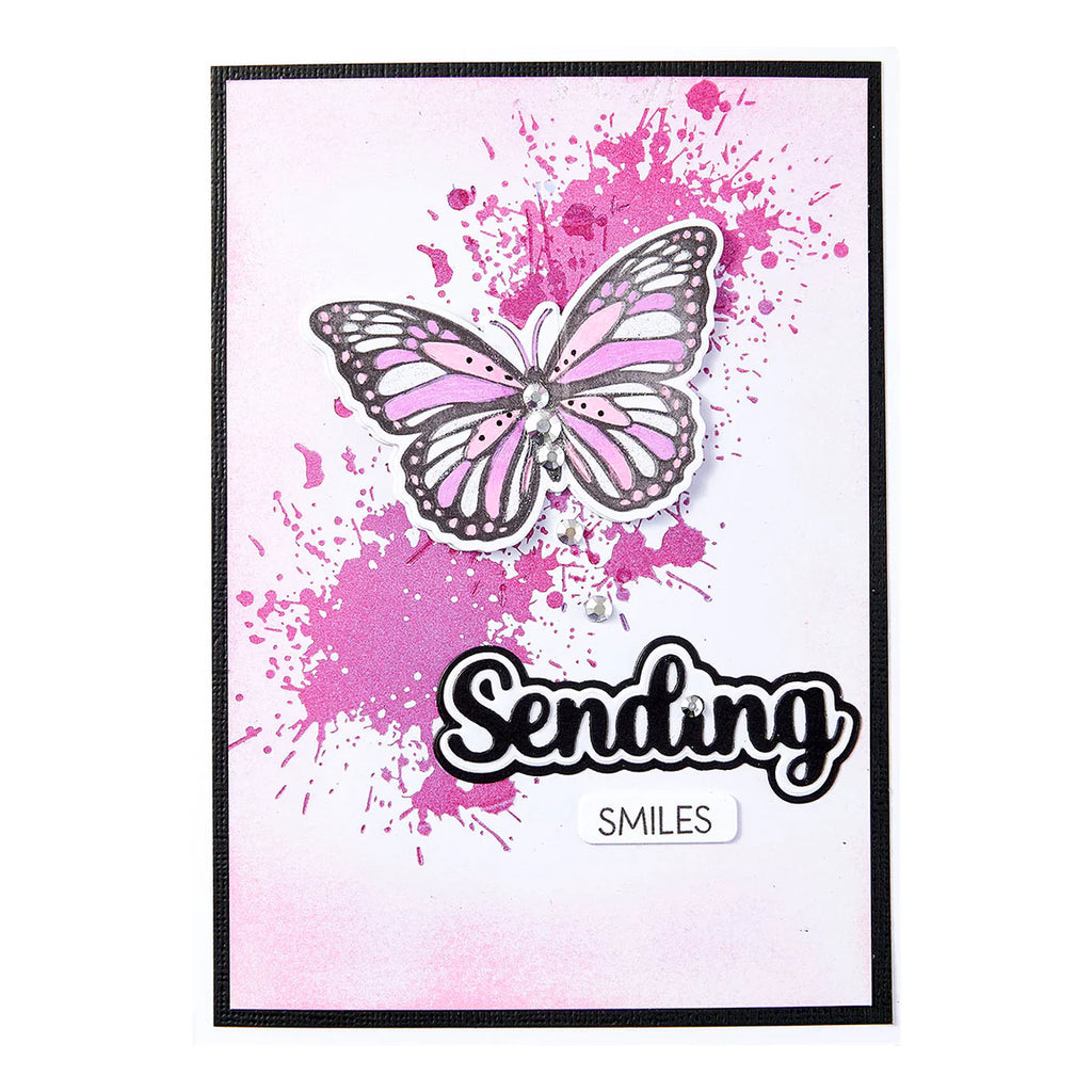 Spellbinders Splatters BetterPress Plate bp-288 smiles
