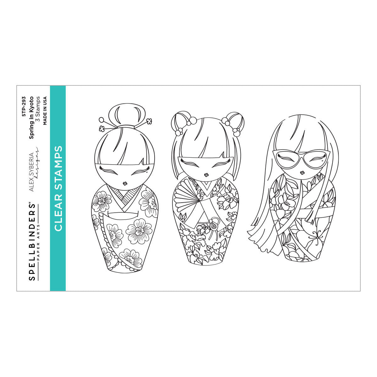 Spellbinders Spring in Kyoto Clear Stamp Set stp-293