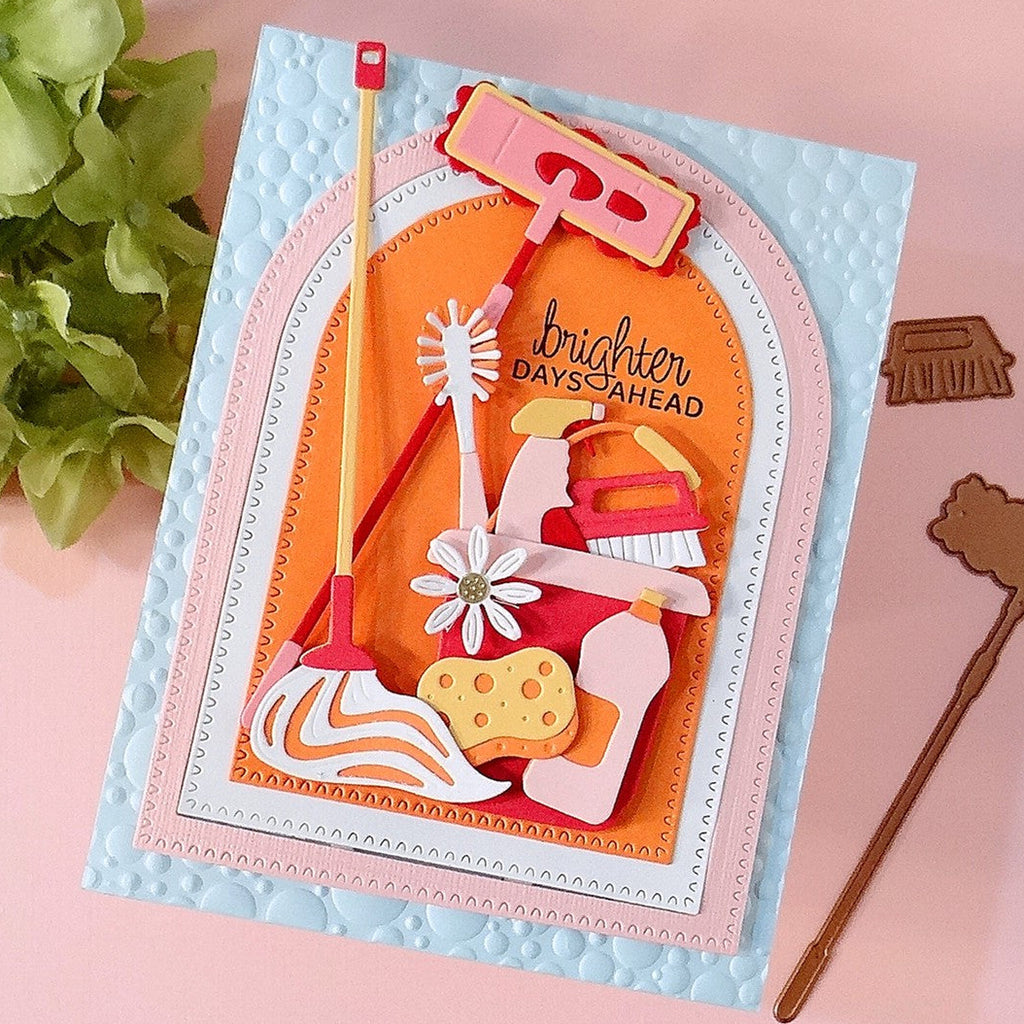 Spellbinders Squeaky Clean Etched Dies s4-1525 brighter days ahead