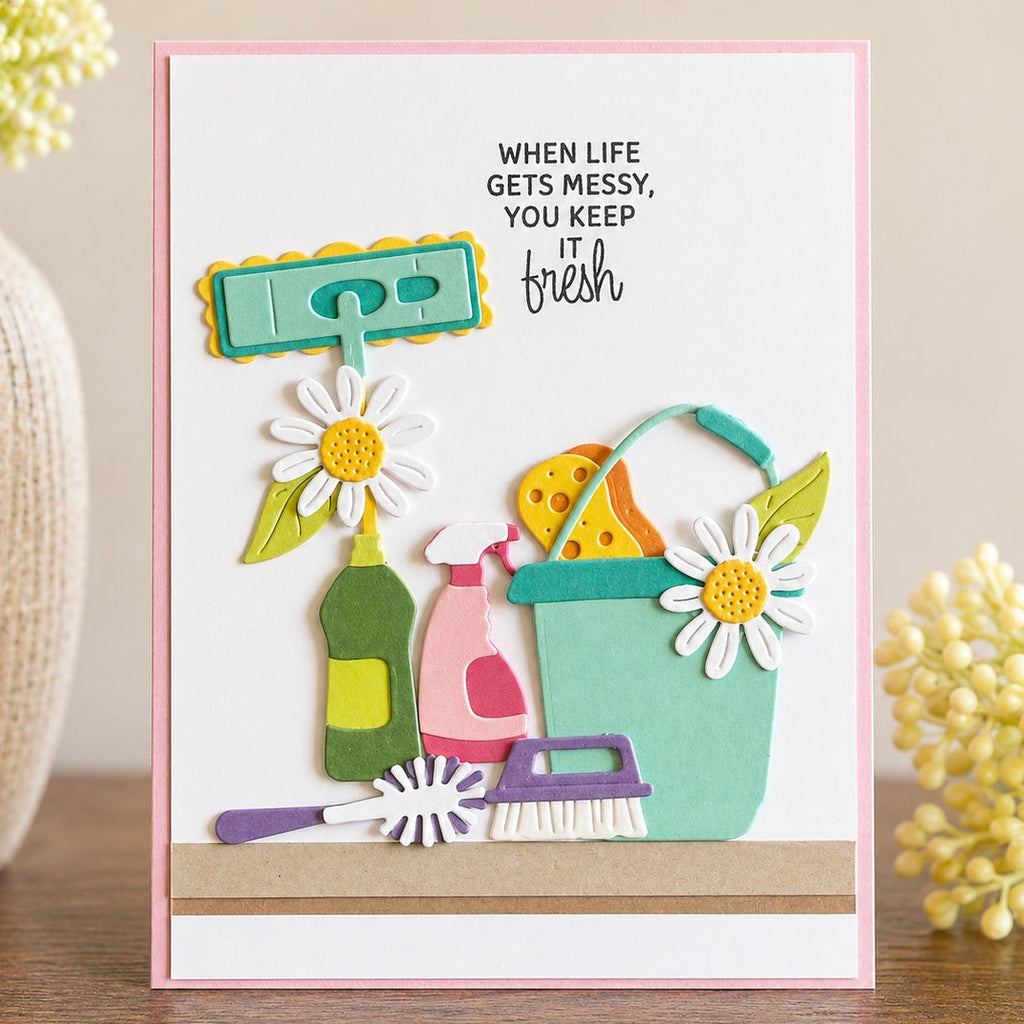 Spellbinders Squeaky Clean Etched Dies s4-1525 bucket