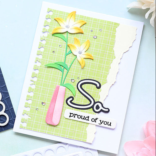 Spellbinders Stargazers Etched Dies s4-1514 proud of you
