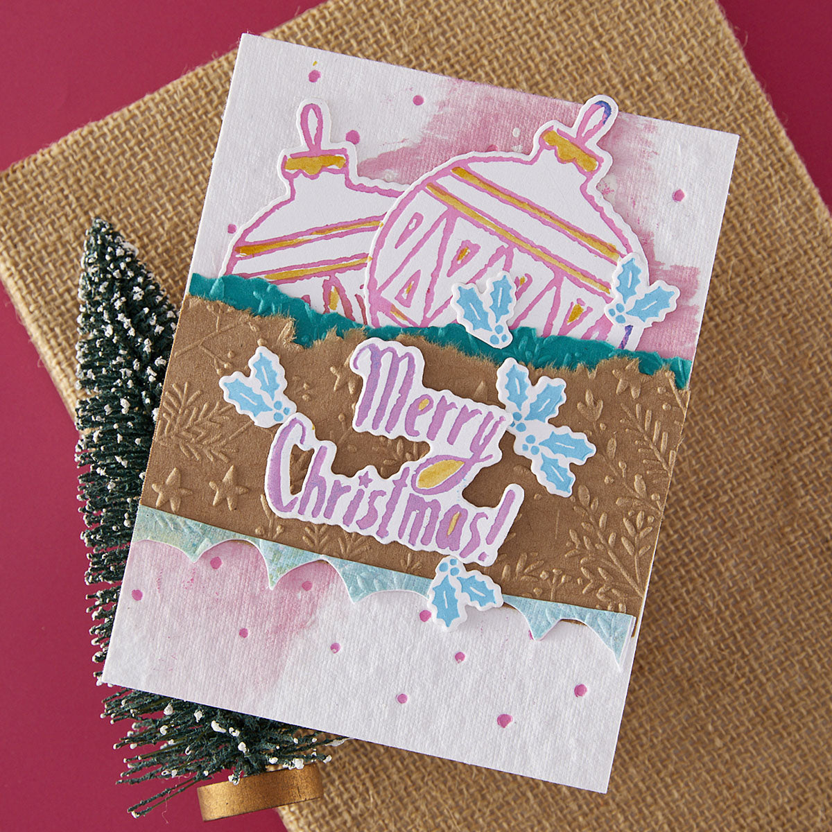 Spellbinders Starry Merry Christmas Registration Press Plates and Die Set bpr-034 christmas