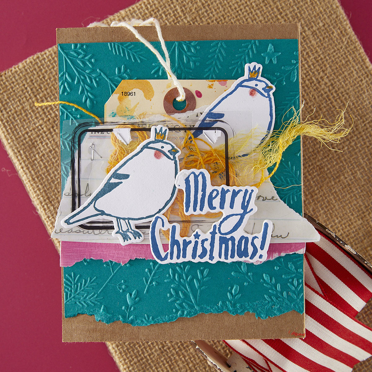 Spellbinders Starry Merry Christmas Registration Press Plates and Die Set bpr-034 christmas birds
