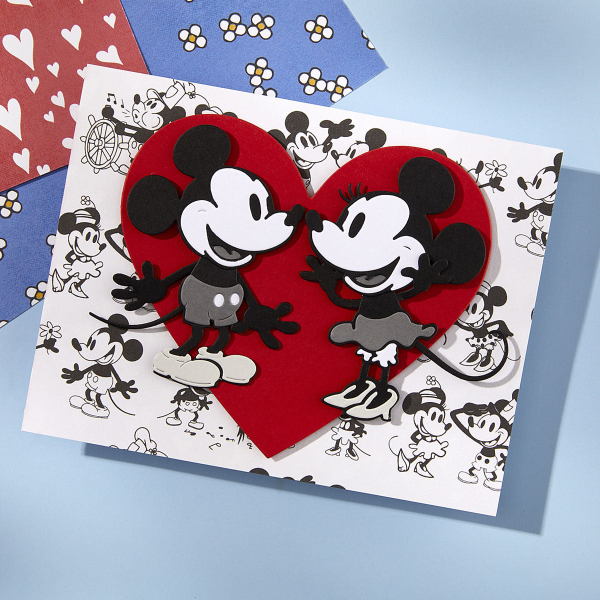 Spellbinders Steamboat Willie Duo Etched Dies s6-261 mickey minnie 