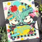 Spellbinders Steamboat Willie Minnie Mickey Mouse Duo Etched Dies s6-261 heart balloons | color-code:ALT05