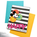 Spellbinders Steamboat Willie Minnie Mickey Mouse Duo Etched Dies s6-261 stripes