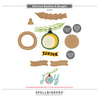 Spellbinders Stitched Baubles and Boughs Etched Dies s3-584 guide 