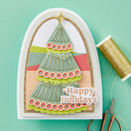 Spellbinders Stitched Holiday Tree Etched Dies s4-1367*