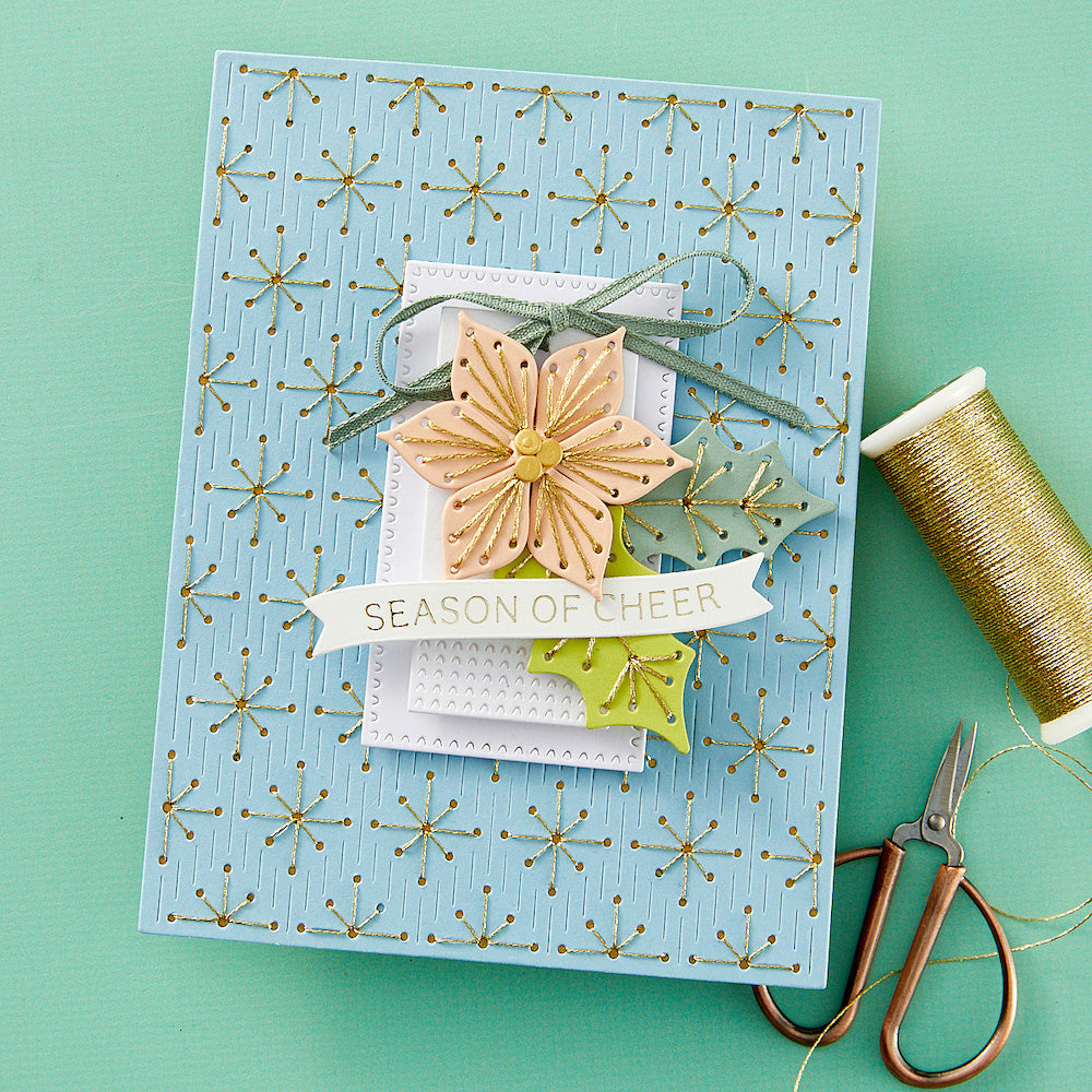 Spellbinders Stitched Starfilled Background Etched Dies s5-643*