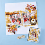 Spellbinders Storytelling Adventure Prints 12x12 Paper scsp-011 happiness