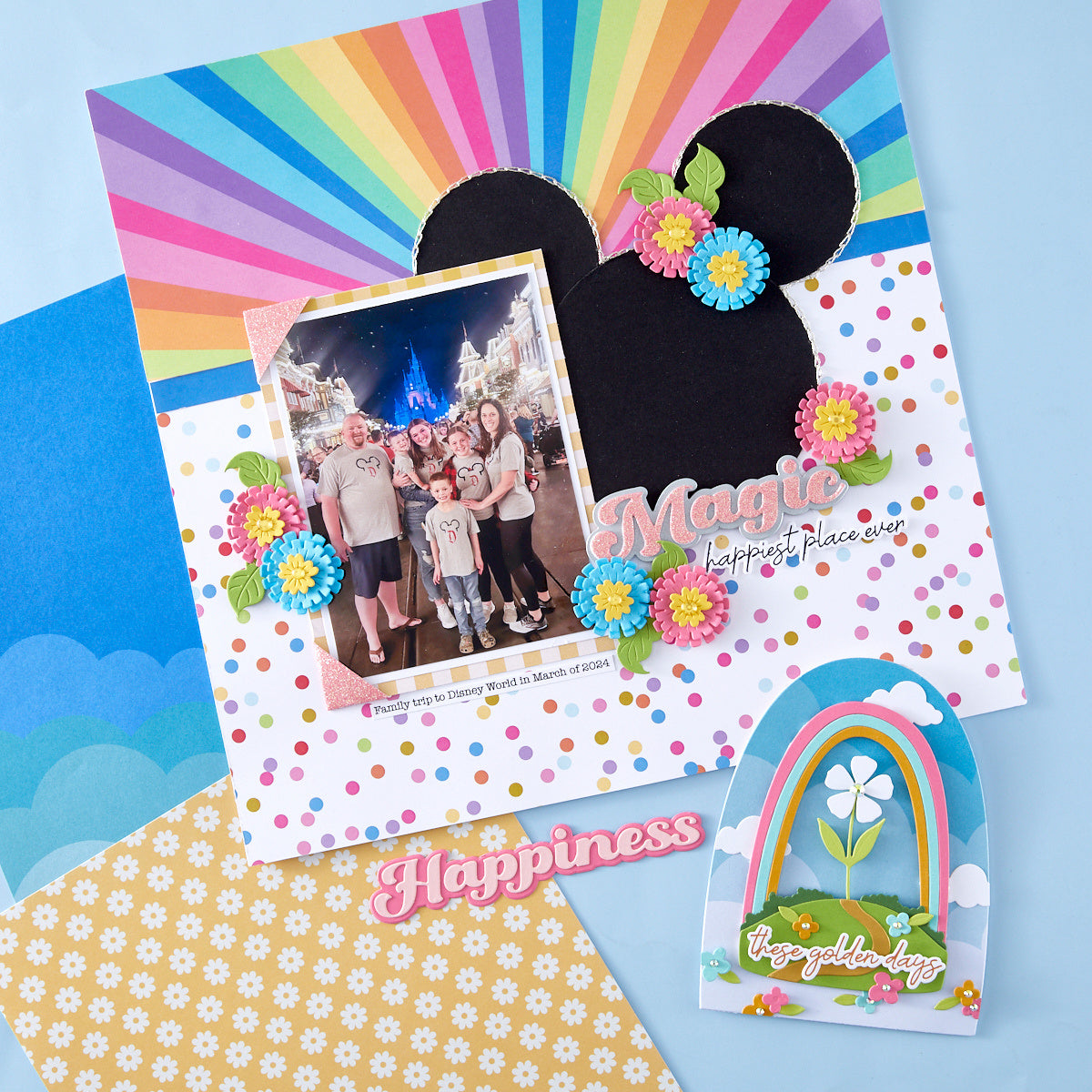 Spellbinders Storytelling Sunshine Prints 12x12 Paper scsp-010 magic