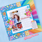 Spellbinders Storytelling Sunshine Prints 12x12 Paper scsp-010 wishes