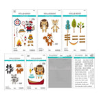 Spellbinders Summer Camp I Want It All Die, Stencil and Stamp Bundle