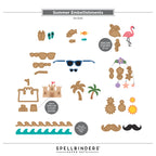 Spellbinders Summer Embellishments Etched Dies s4-1545 assembly guide