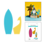 Spellbinders Surfboard Etched Dies s5-756