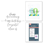 Spellbinders Sweeping Celebration Sentiments Press Plates bp-267