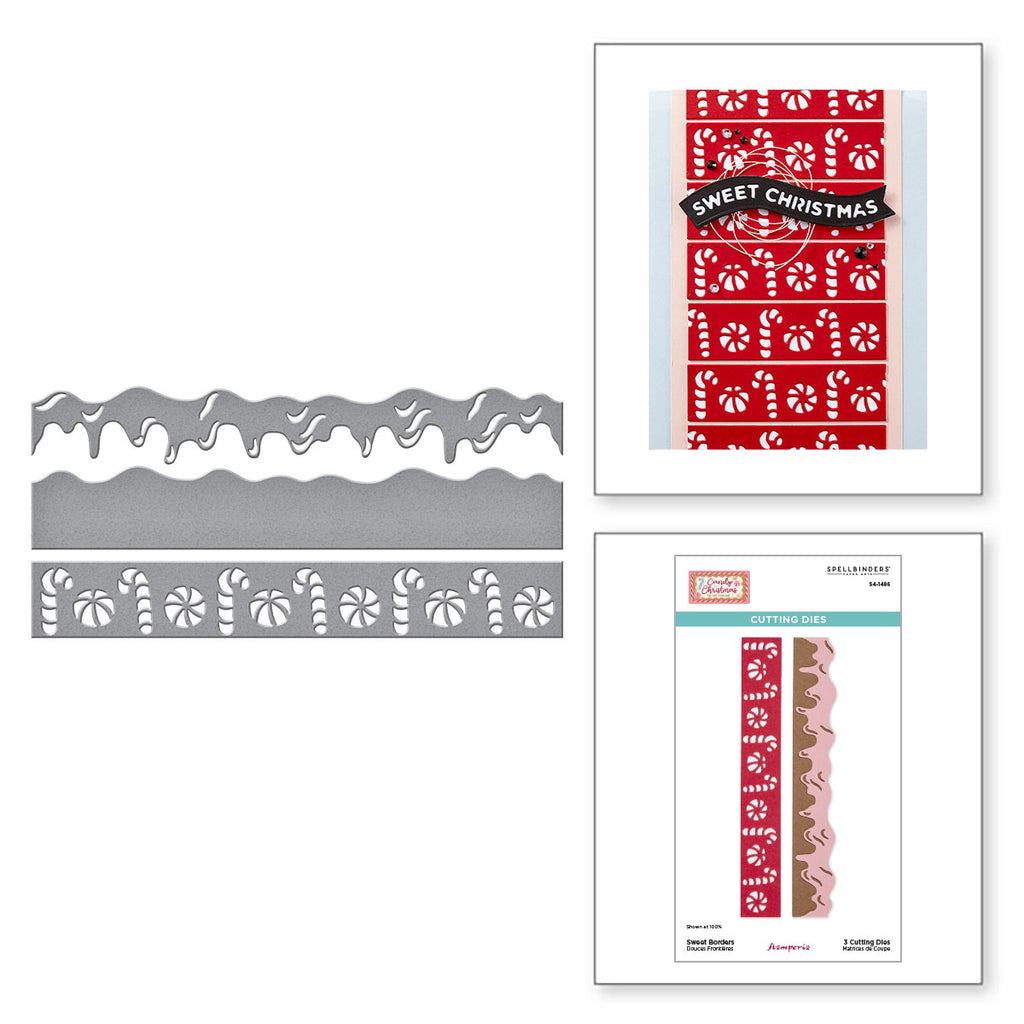 Spellbinders Sweet Borders Etched Dies by Stamperia s4-1486