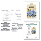 Spellbinders Tabbed In and Out Sentiments Clear Stamp and Die Set sds-207