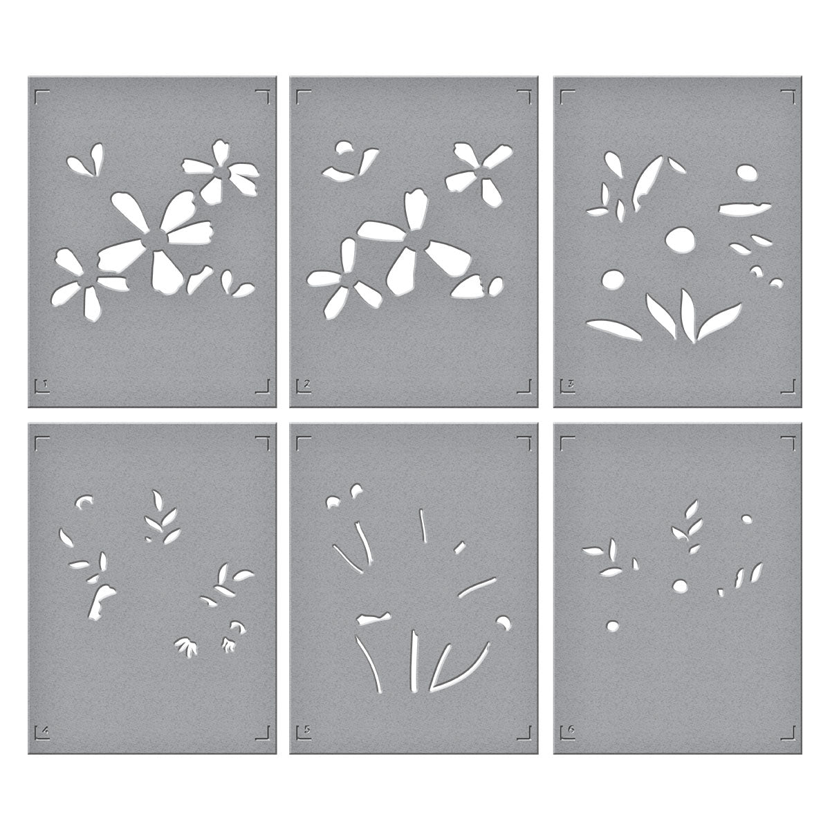 Spellbinders Thank You Bouquet 3D Folder and Stencil Set bd-0995 template