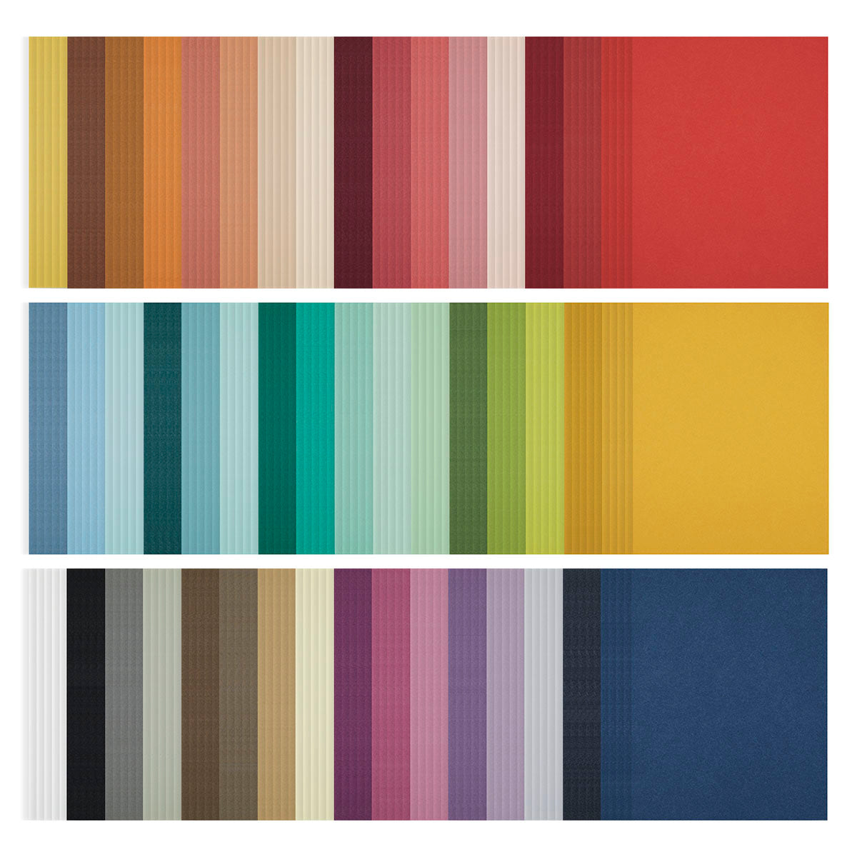 Spellbinders The Full 48 ColorWheel 8.5x11 Cardstock Five-Pack csa-002