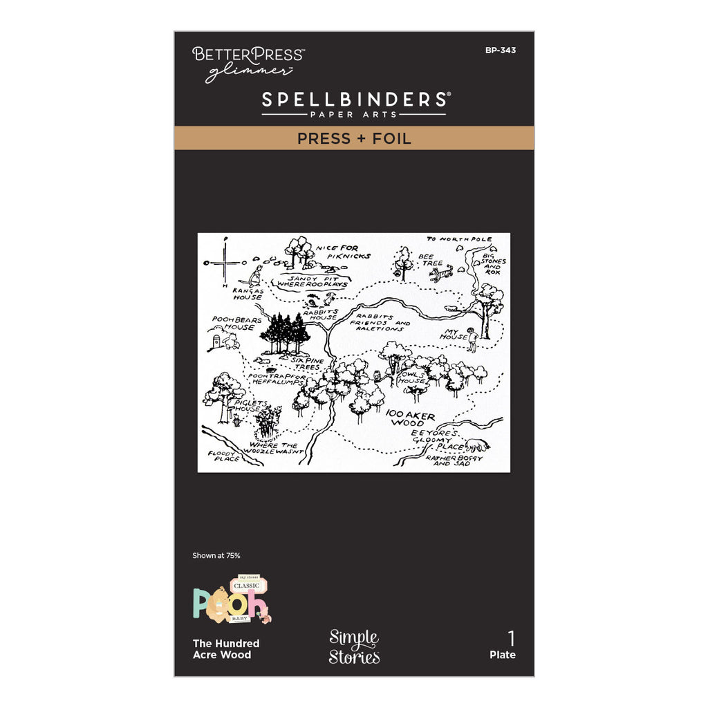 Spellbinders The Hundred Acre Wood Press and Foil Plate bp-343

