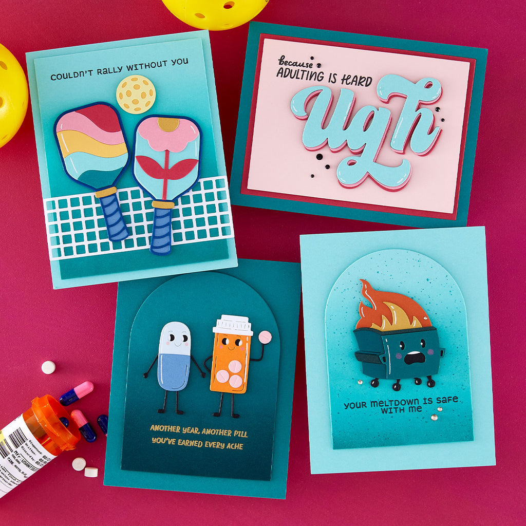 Spellbinders This is Life Complete Collection Stamp and Die Bundle cards