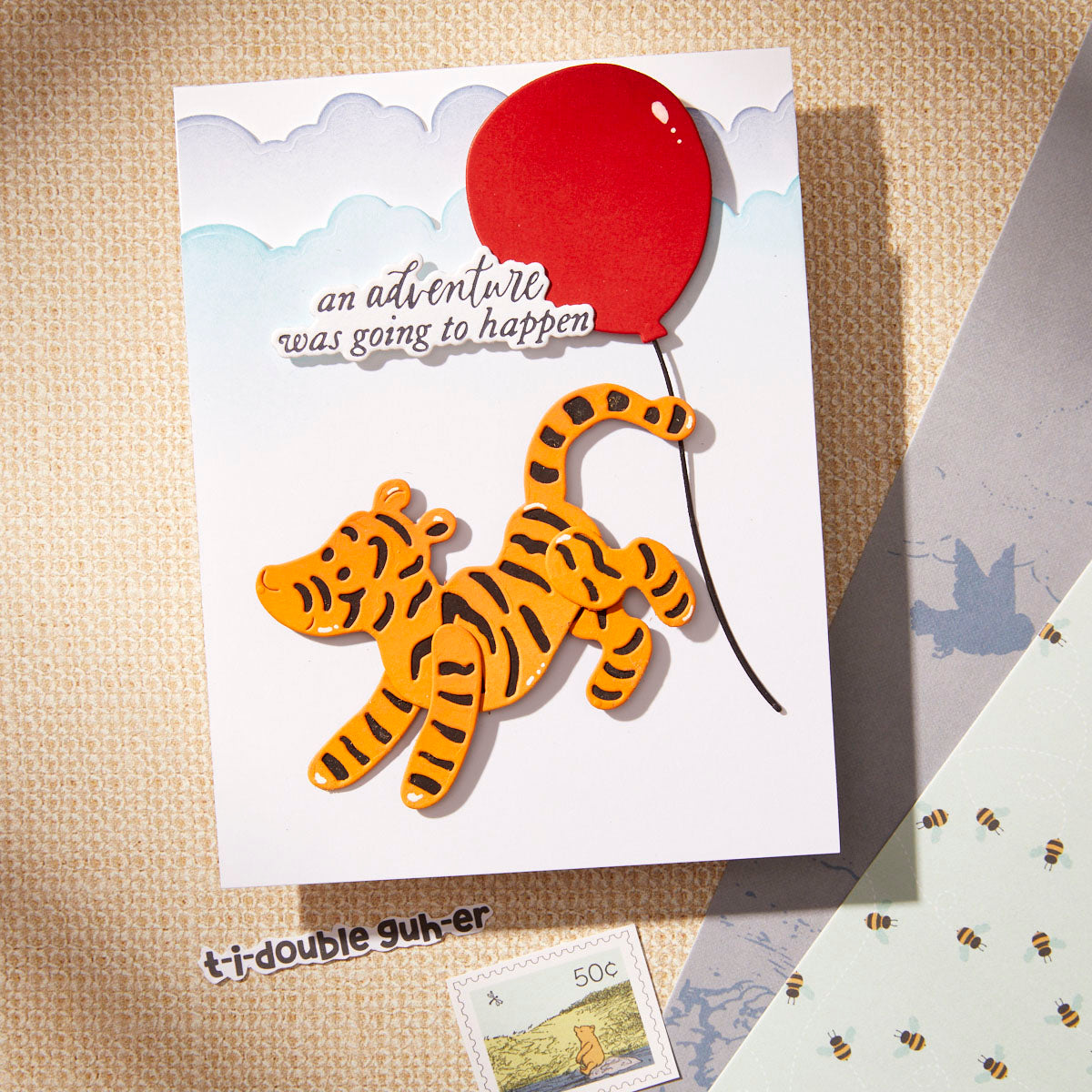 Spellbinders Tigger and Eeyore Etched Dies s5-683 tiger