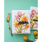 Spellbinders Tulips and Daffodils Press and Foil Plate bp-359 blossom