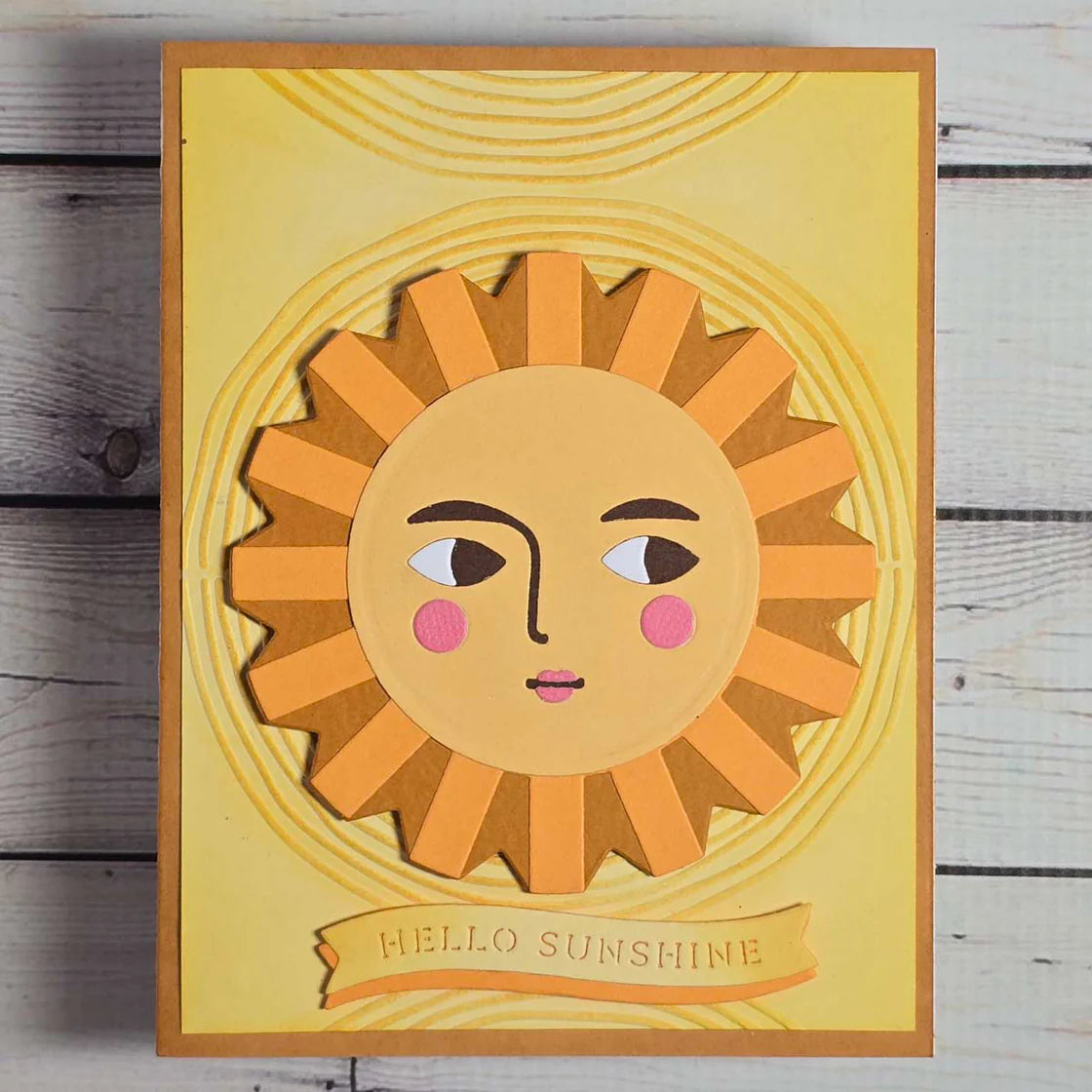 Spellbinders Under the Sun Etched Dies s5-690 hello sunshine