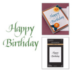 Spellbinders Upright Italic Happy Birthday Press and Foil Plate bp-357