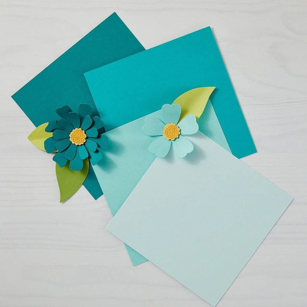 Spellbinders Waterfall ColorWheel Cardstock 8.5x11 cs-8-124 teals