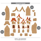 Spellbinders Whimsical Houses Etched Dies s5-746 assembly guide