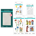 Spellbinders Whimsical Village I Want It All Die, Stamp and Folder Bundle
