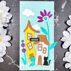 Spellbinders Whimsical Village I Want It All Die, Stamp and Folder Bundle smile