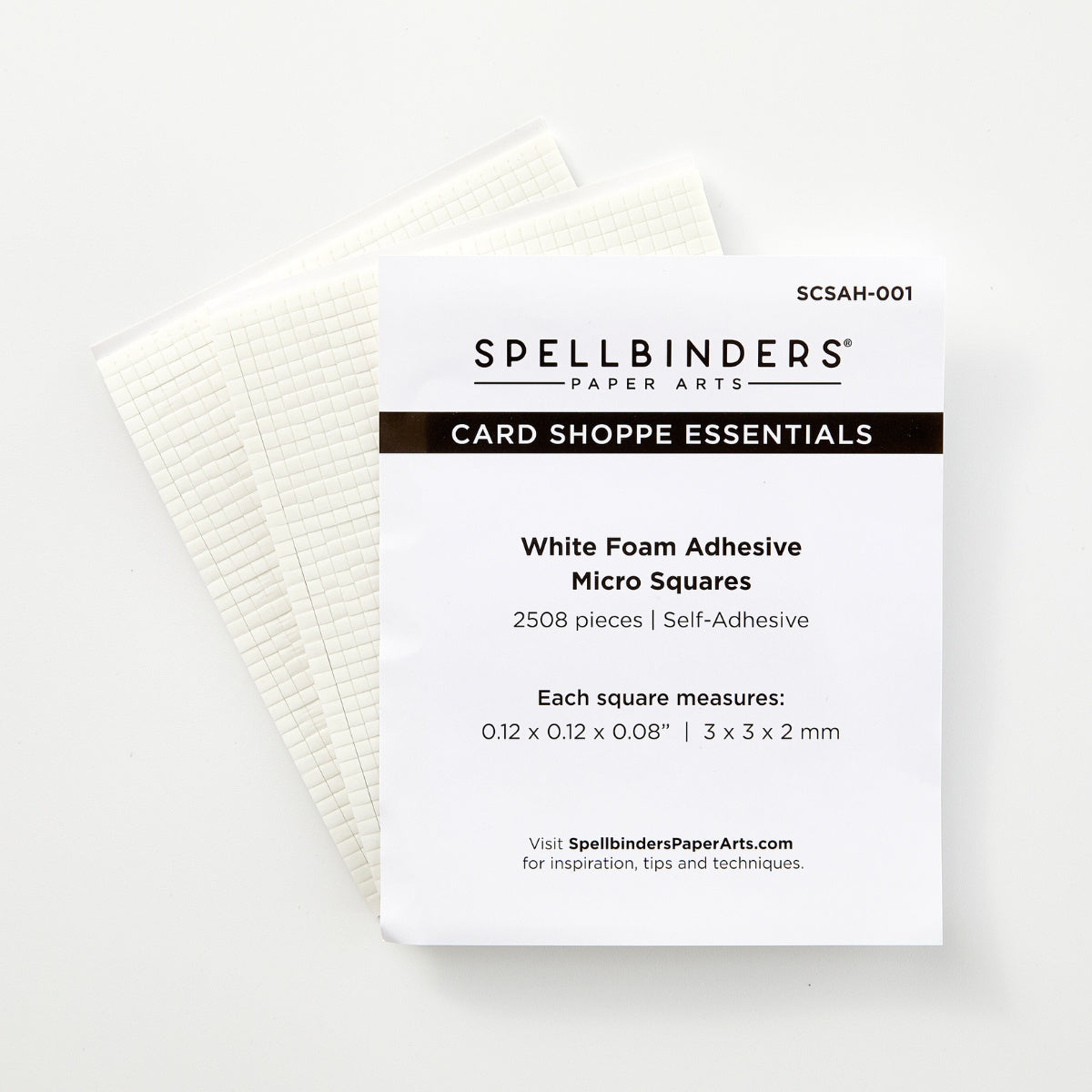 Spellbinders White Foam Adhesive Squares Micro scsah-001