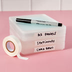 Spellbinders White Labeling Tape t-077 stax