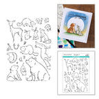 Spellbinders Wild Friends Clear Stamp Set stp-286