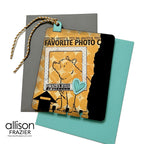Spellbinders Wild Friends Clear Stamp Set stp-286 bear sitting circle background feeling grateful card allison frazier