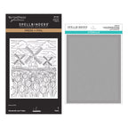 Spellbinders Windmills and Tulips Press and Foil Plate and Stencil Set bd-1071
