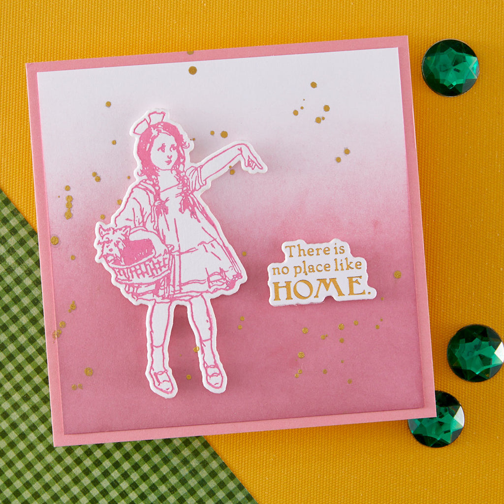 Spellbinders Wonder of Oz Sentiments BetterPress Plate and Die Set bp-331 no place like home