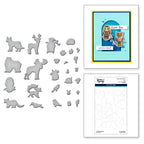 Spellbinders Woodland Wildlife Simon Hurley Coordinating Etched Dies s6-248